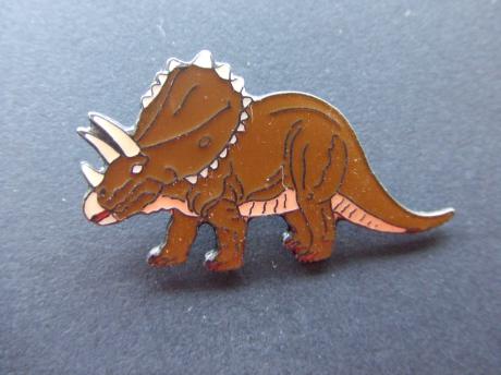 Dinosaurus Triceratops bruin reptiel